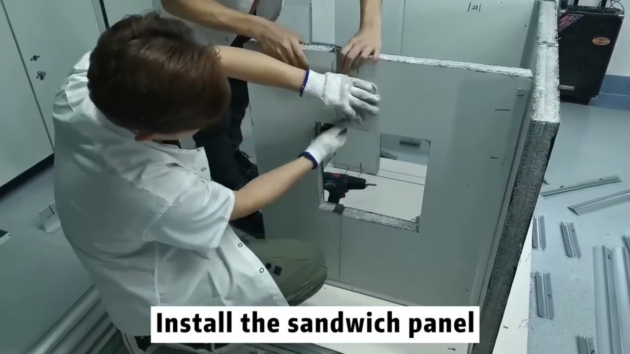 Step by Step Cara Pasang Profile Aluminium Sandwich Panel pada Modular Cleanroom