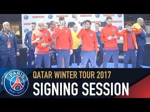 SIGNING SESSION with Neymar Jr, Mbappe, Meunier, Verratti and Trapp