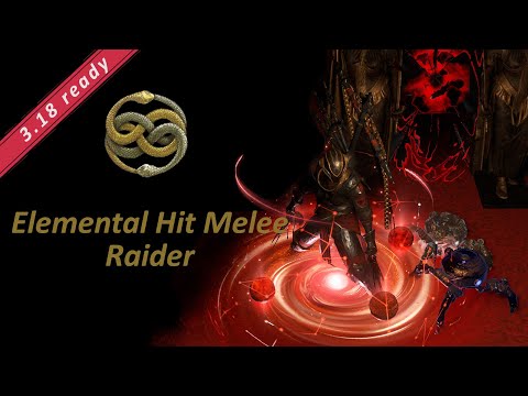 Elemental Hit Melee Raider - Dissolution of the Flesh Tank [3.18 ready PoE Build]
