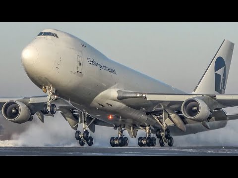 60 MINUTES PURE AVIATION - AIRPLANE HIGHLIGHTS of FEBRUARY - BOEING 747, Airbus A380 ... (4K)