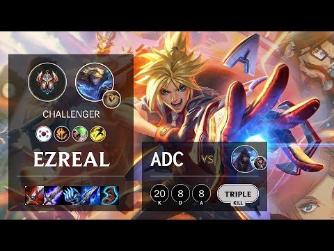 Ezreal ADC vs Aphelios - KR Challenger Patch 10.7