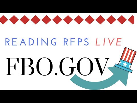 How to read a Government Contract (RFP) from Fed Biz Opps- Ex 1.