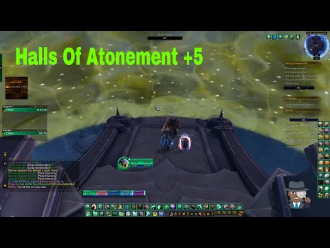 Halls Of Atonement Mythic Keystone +5 in time. Mistweaver Monk. (WoW Shadowlands)