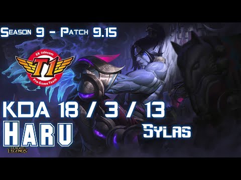 SKT T1 Haru SYLAS vs KAYN Jungle - Patch 9.15 KR Ranked