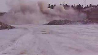 preview picture of video 'Gilmore City, Iowa, limestone blasting'