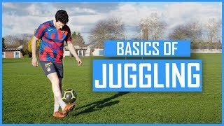 Learn How to Juggle a Football | Easy Soccer Ball Juggling Tutorial | Basic Kick Ups Tutorial