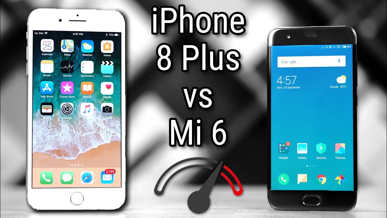 iPhone 8 Plus vs Xiaomi Mi6 Speedtest Comparison - Can it?