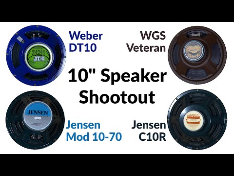 WGS Veteran vs Weber DT10 vs Jensen C10R vs Mod 10-70 - 10" guitar speakers