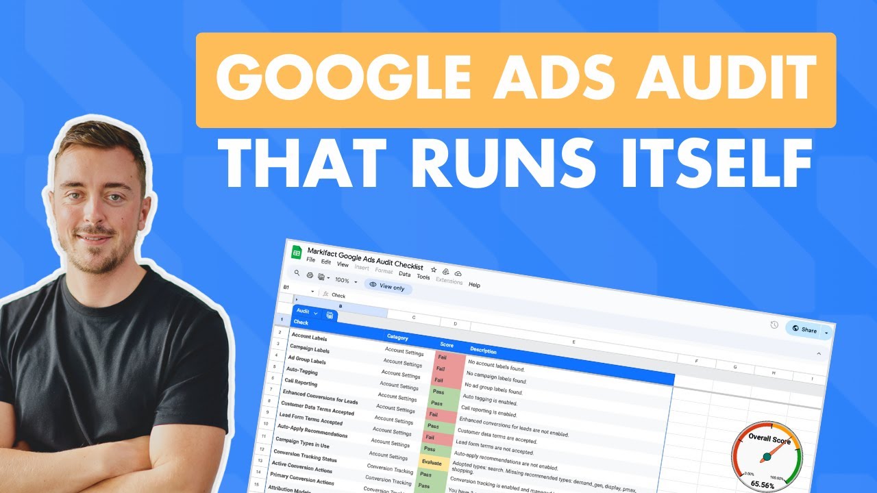 Google Ads Audit Checklist (100% Automated)