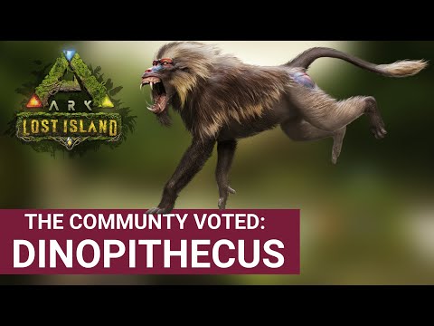 DINOPITHECUS is the new animal on LOST ISLAND | ARK Survival Evolved