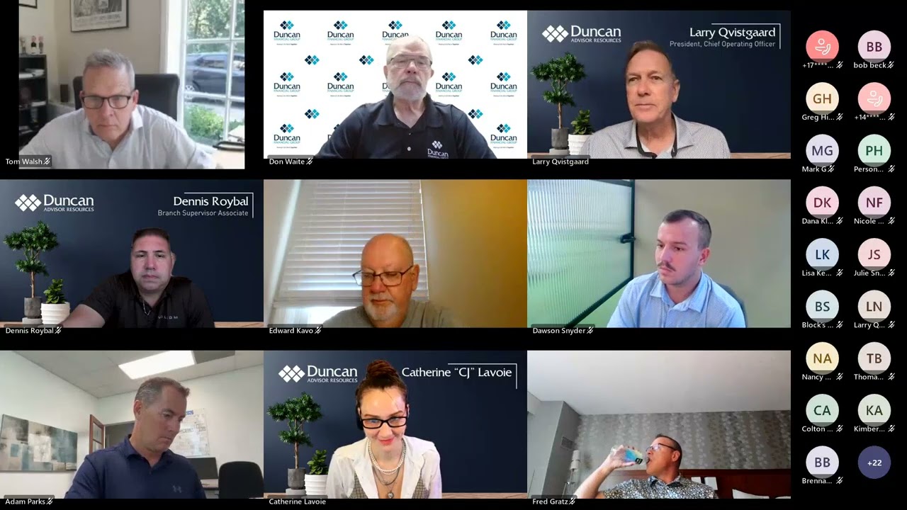 08/05/26 Compliance: Financial Planning: Form Updates, Resources, and Best Practices; Business: NetXInvestor OTP Change August 28th, AI Insight Training Moving, Upcoming Webinars; Presentation: US Energy with Fred