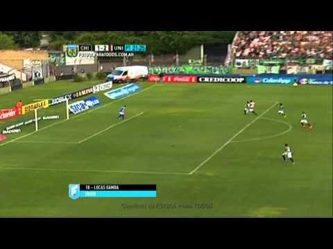 Gol de Gamba. Chicago 1 - Unión 2. Fecha 2. Primera División 2015. FPT.