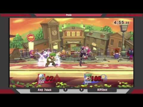 Smash 4: Calder Clash 5: King James (Sheik) vs RIP|Jpot (Mario)