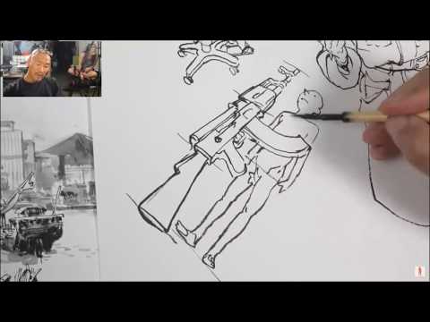 Perspective & Fixed Proportions Art Lesson (From Kim Jung Gi)