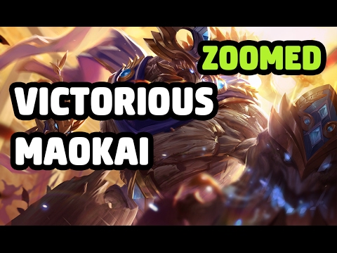 VICTORIOUS MAOKAI SKIN ZOOMED SPOTLIGHT - LEAGUE OF LEGENDS
