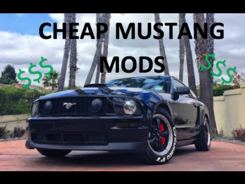 Cheap Mustang Mods