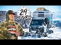 The Ultimate Mountain Machine Polaris General With Tracks Surviving 24 Hours In The Mountains