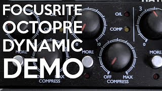 Video thumbnail for Focusrite Scarlett OctoPre Dynamic | SpectreSoundStudios DEMO by SpectreSoundStudios