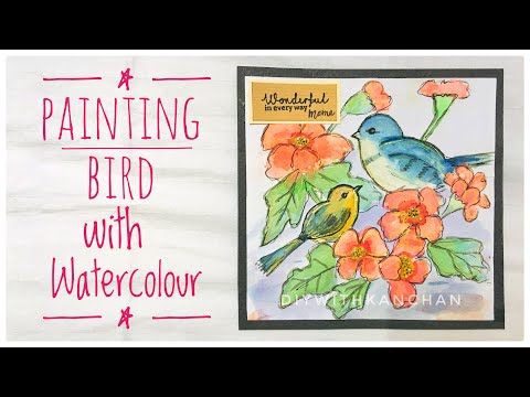 How To Paint a Bird in Watercolour | Watercolour Painting | diywithkanchan Video