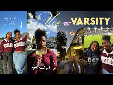 Vee In Varsity Ep.3 | cpt lunch date, final VC game ( UCT vs Stellies), uni day, dinner with friends
