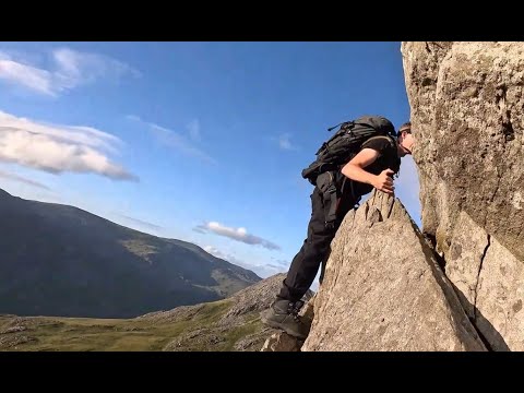 Dolmen Ridge - Ramp, Crux, Dolmen & the ridge.