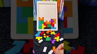 dropshipp wooden children's toys Tetris colour building toy building Puzzle toy #amazingtoys #shorts