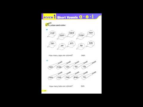 page 48  smart  phonics2  review 1  short  vowels  a   e   i #smartphonics2
