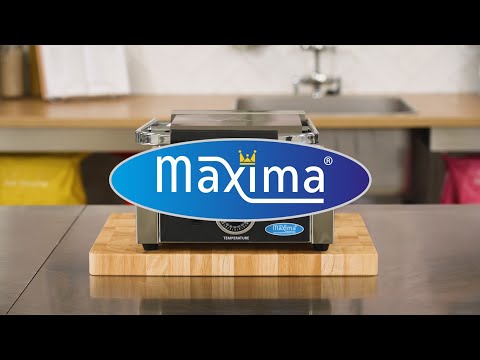 Maxima Gastro Kontaktgrill - Gerillt - Einzelgrillplatte - 22 cm