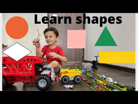 Learn Shapes in a fun way || using stick blocks ||Name of shapes || Geometric shapes for kids