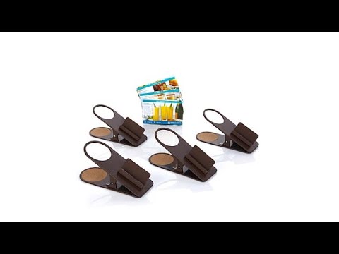 Perfect Sense 4pack Beverage Clips with Cell Phone Holder