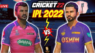 IPL 2022 RR vs KKR - Cricket 22 Live - RtxVivek
