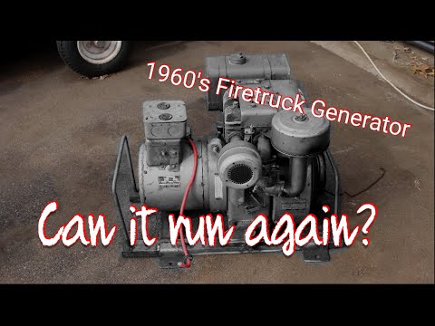 Firetruck Generator From the 1960's can it run again?