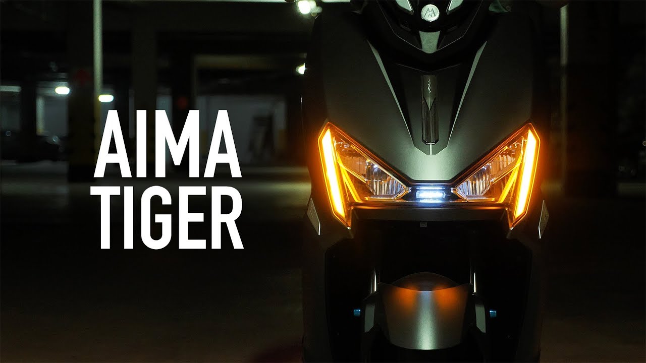 Електроскутер AIMA Tiger (White) video preview