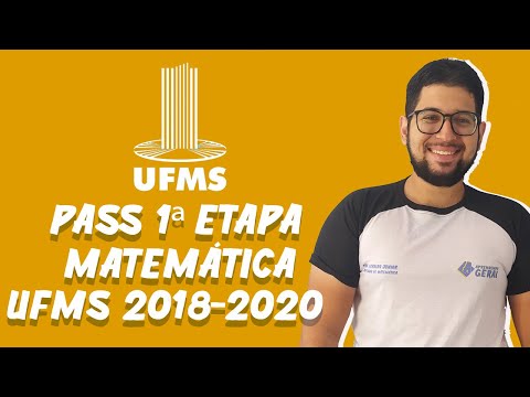 PASS UFMS - Questão 27 - TRIÊNIO 2018-2020 - 1ª ETAPA - Matemática