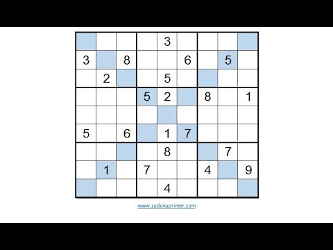 Sudoku Primer 148 - solving a diagonal sudoku