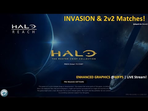 Halo: Reach on PC! Invasion & 2v2 Social Playlist Multiplayer Gameplay! MCC Insider Flight 3 - 60FPS