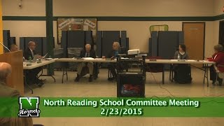 preview picture of video 'North Reading MA School Committee Meeting 2/23/15'