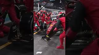 What A Double Pitstop Looks Like in F1 👀 #Shorts