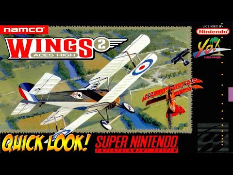 SNES Night! Wings 2 Aces High! Quick Look - YoVideogames
