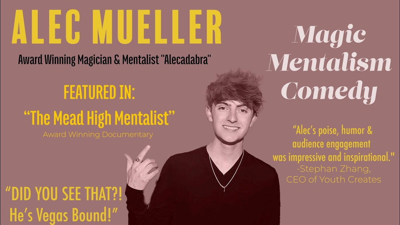 Promotional video thumbnail 2 for Alec Mueller - Magician & Mentalist