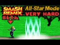 Smash Remix All Star Mode Gameplay With Sheik VERY HARD