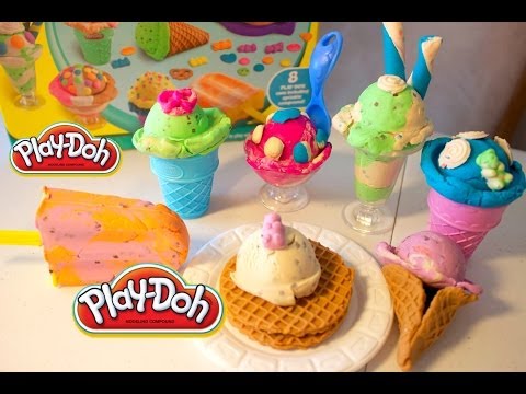 Play-Doh Scoops 'n Treats | Play-Doh Ice Cream Treats | B2cutecupcakes Video
