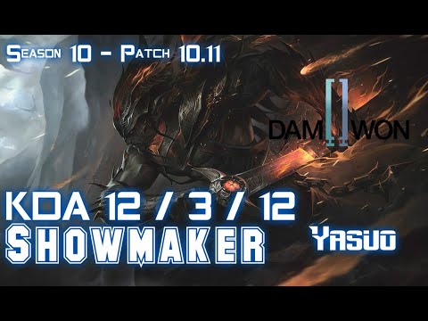 DWG Showmaker YASUO vs ASHE ADC - Patch 10.11 KR Ranked