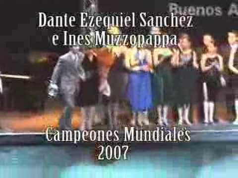  Dante Sanchez  and  Inés Muzzopappa  are  dancing  to  the  tango  "  Cachirulo  "