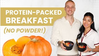 High Protein Pumpkin Oatmeal (No Protein Powder Needed!)