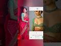 Janvi Kapoor Wearing Red Saree With Green Blouse ️ Look So Stunning Youtubeshorts Chuttamallesong