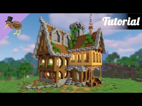 Minecraft Medieval House Tutorial - How to Build a Survival Base