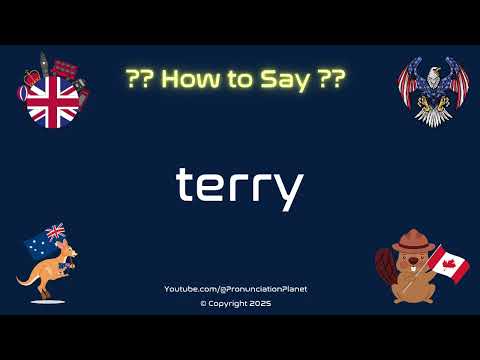 🧺👕 How to Pronounce terry? (CORRECTLY) | Pronunciation Planet