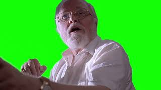 John Hammond "there it is" Jurassic Park green screen