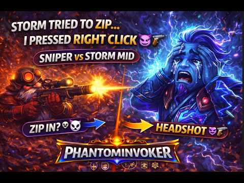 Storm Tried to Zip… I Pressed RIGHT CLICK 😈 | Sniper vs Storm Mid